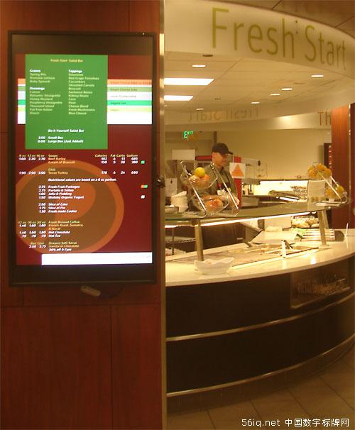 快餐店中的數(shù)字標(biāo)牌：數(shù)字菜單系統(tǒng),信息顯示系統(tǒng),多媒體信息發(fā)布系統(tǒng),數(shù)字標(biāo)牌,digital signage