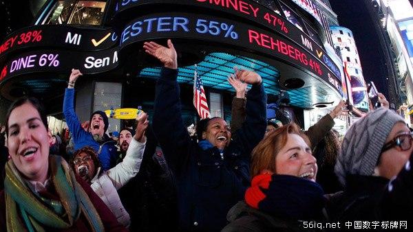奧巴馬連任美國總統(tǒng) 數(shù)字標(biāo)牌早知道,信息顯示系統(tǒng),多媒體信息發(fā)布系統(tǒng),數(shù)字標(biāo)牌,digital signage