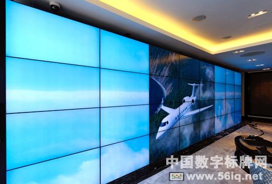 商務噴氣機數(shù)字標牌視頻墻展示廳大放異彩,信息顯示系統(tǒng),多媒體信息發(fā)布系統(tǒng),數(shù)字告示,數(shù)字標牌,digital signage