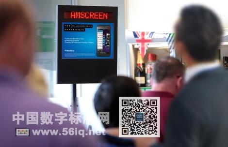 黑莓借數(shù)字標(biāo)牌網(wǎng)絡(luò)開展Z10手機(jī)宣傳,信息顯示系統(tǒng),多媒體信息發(fā)布系統(tǒng),數(shù)字標(biāo)牌,數(shù)字告示，digital signage
