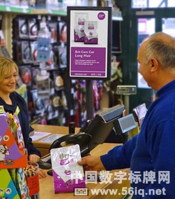PamPurredPets寵物店部署數(shù)字標(biāo)牌服務(wù)顧客，多媒體信息發(fā)布系統(tǒng),數(shù)字標(biāo)牌,數(shù)字告示，digital signage