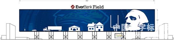 美洲虎隊(duì)在球門(mén)區(qū)安裝了世界最大的高清數(shù)字屏,多媒體信息發(fā)布系統(tǒng),數(shù)字標(biāo)牌,數(shù)字告示，digital signage