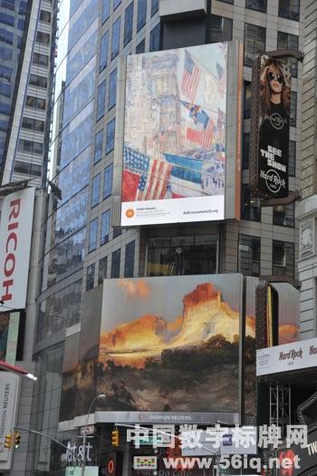 英國(guó)大型戶(hù)外展覽“藝術(shù)無(wú)處不在”登陸美國(guó),多媒體信息發(fā)布系統(tǒng),數(shù)字標(biāo)牌,數(shù)字告示，digital signage