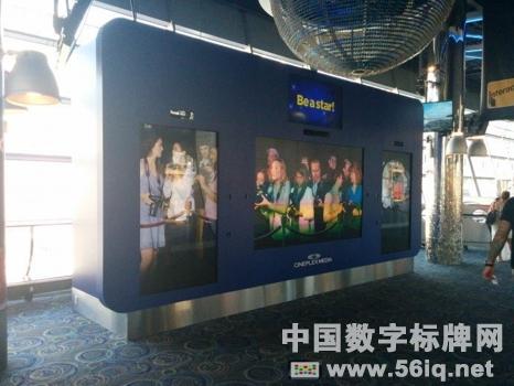 多倫多三大電影院可體驗視頻墻造就虛擬狗仔隊,多媒體信息發(fā)布系統(tǒng),數(shù)字標牌,數(shù)字告示，digital signage