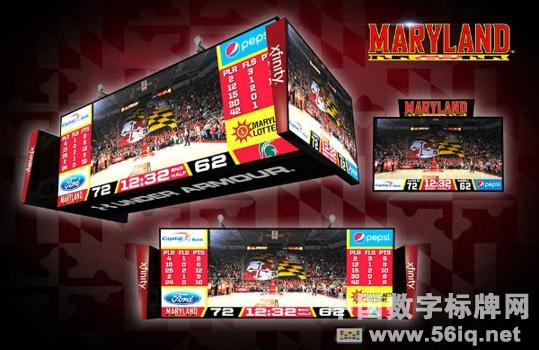 馬里蘭大學(xué)部署數(shù)字標(biāo)牌為球迷創(chuàng)建沉浸式體驗(yàn),多媒體信息發(fā)布系統(tǒng),數(shù)字標(biāo)牌,數(shù)字告示，digital signage