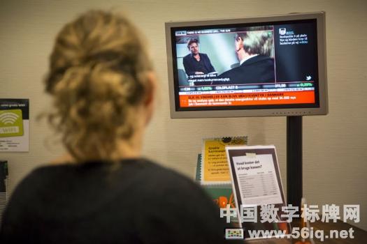 數(shù)字標牌電視網(wǎng)絡為日德蘭銀行加分,多媒體信息發(fā)布系統(tǒng),數(shù)字標牌,數(shù)字告示，digital signage