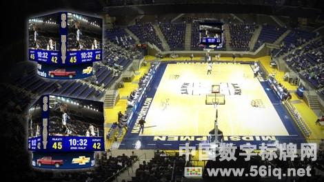 美國海軍學(xué)院校友大廳部署多媒體信息發(fā)布系統(tǒng),多媒體信息發(fā)布系統(tǒng),數(shù)字標(biāo)牌,數(shù)字告示，digital signage