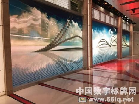 視頻墻標記美國職業(yè)棒球大聯(lián)盟全新工作室,多媒體信息發(fā)布系統(tǒng),數(shù)字標牌,數(shù)字告示，digital signage