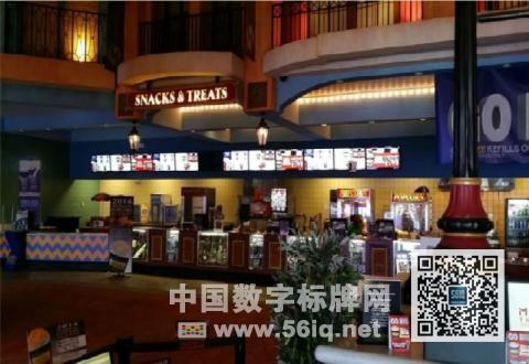 全美第四大影院Carmike用數(shù)字標牌激活小賣部,多媒體信息發(fā)布系統(tǒng),數(shù)字標牌,數(shù)字告示，digital signage