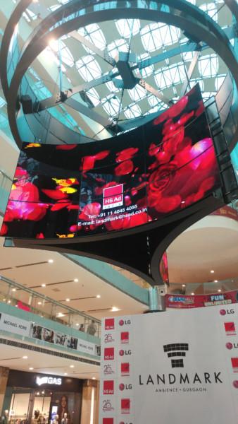 OLED在Ambience購物中心迎來印度數(shù)字標牌的新紀元,多媒體信息發(fā)布系統(tǒng),數(shù)字標牌,數(shù)字告示，digital signage
