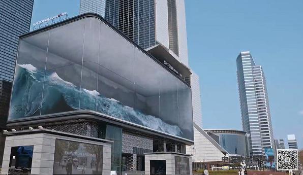 晃動(dòng)的波浪，智造靚麗風(fēng)景,多媒體信息發(fā)布系統(tǒng),數(shù)字標(biāo)牌,數(shù)字告示，digital signage