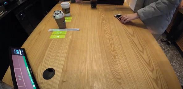 人工智能&傳感器&投影|提升咖啡店取餐效率，多媒體信息發(fā)布系統(tǒng)，數(shù)字標(biāo)牌，數(shù)字告示，digital signage